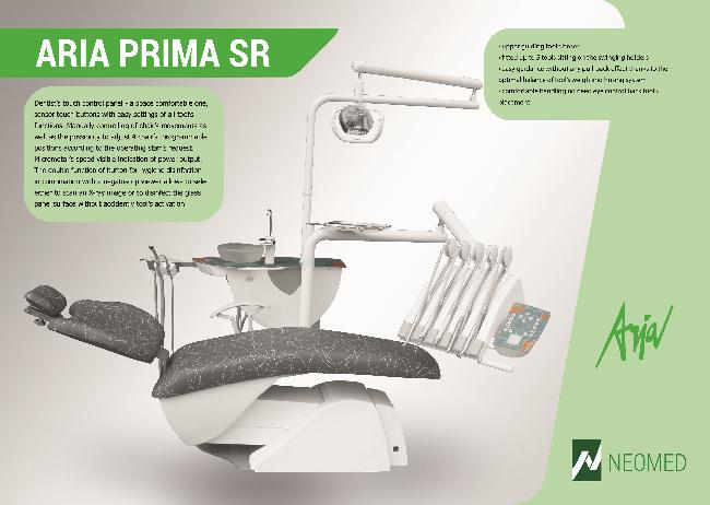 Imagine Unit ( scaun ) Stomatologic NEOMED ARIA PRIMA SR, pe sus